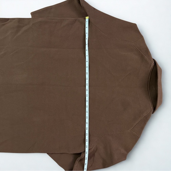 Quince Knit Blazer 100% Organic Cotton Brown Size XL NWT - Picture 5 of 6